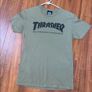 Thrasher Skate Army Green T-Shirt